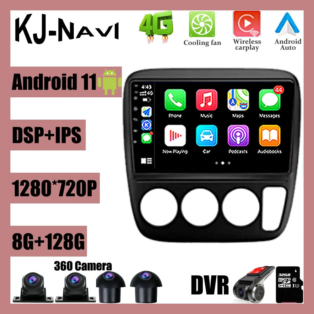 

Carplay 8G+128G Android 11 For Honda CR-V CRV 1997 - 2001 Car Radio Multimedia Stereo Player WiFi GPS Navigation