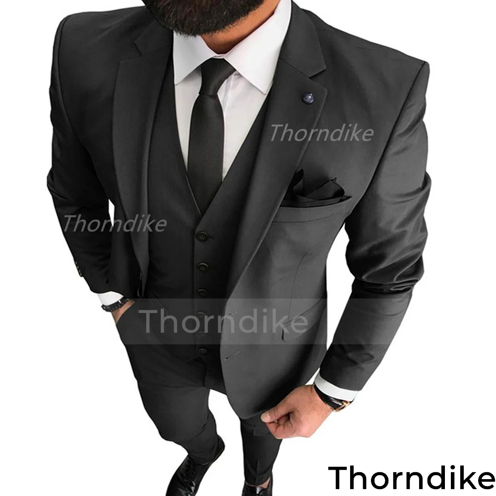 

Thorndike 2022 Tailor Made Mens Suit Single Breasted Men Wedding Suits 3 Pieces(Jacket+Pant+Vest)traje de novio para boda
