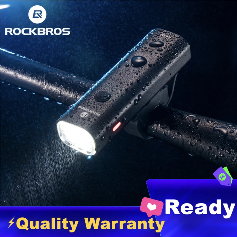 

ROCKBROS Bicycle Front Light USB Rechargeable Lantern LED 2000mAh MTB Road Bike Headlight Aluminum Alloy Ultralight Flashlight