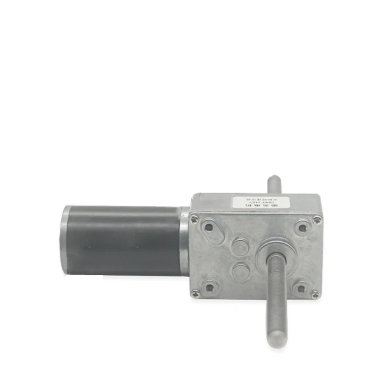 12 В 24 червячный редуктор двигатель постоянного тока двойной выходной вал M8