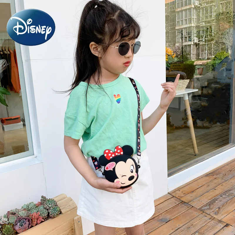 

Isney Mickey Girl Messenger Bag Messenger Shoulder Bag Cartoon Minnie Handbag Kids Bag Mini Cartoon Anime Baby Accessories Bag