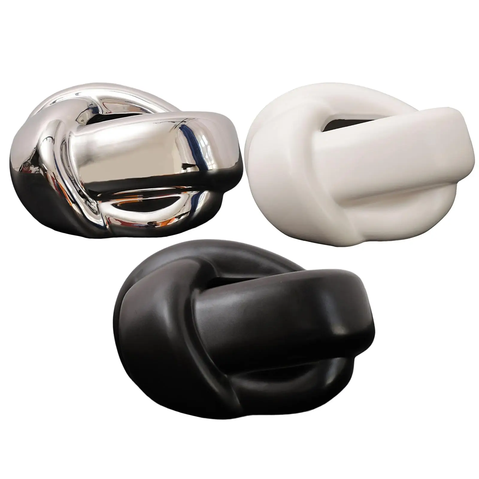 

Stylish Tissue Box Cover Case Knot Shape Decor for Vanity Table Car Office