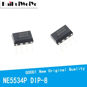 10PCS/LOTE DIP-8 NE5534 NE5534P 5534P NE5534 5534 DIP8 Timers New Original IC Amplifier Chip Good Quality Chipset