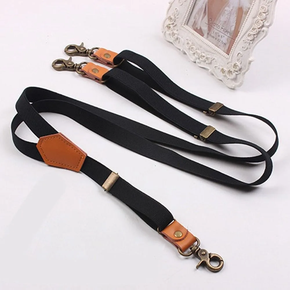 

Hooks Solid Color Strap Clip Y-Back Braces Straps Adjustable Braces Hanging Pants Clip Suspenders Clips Tie Suspenders