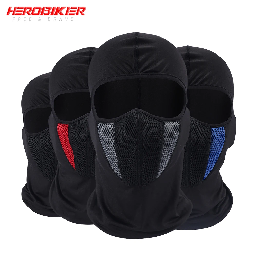 

HEROBIKER Balaclava Bicycle Face Mask Summer Motorcycle Cycling Bike Ski Army Helmet Protection Full Face Mask Sports Mask