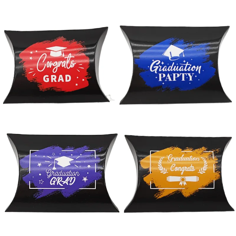 Новые поступления Микс olors коробка для подушек мини-бумажная шоколада выпускной