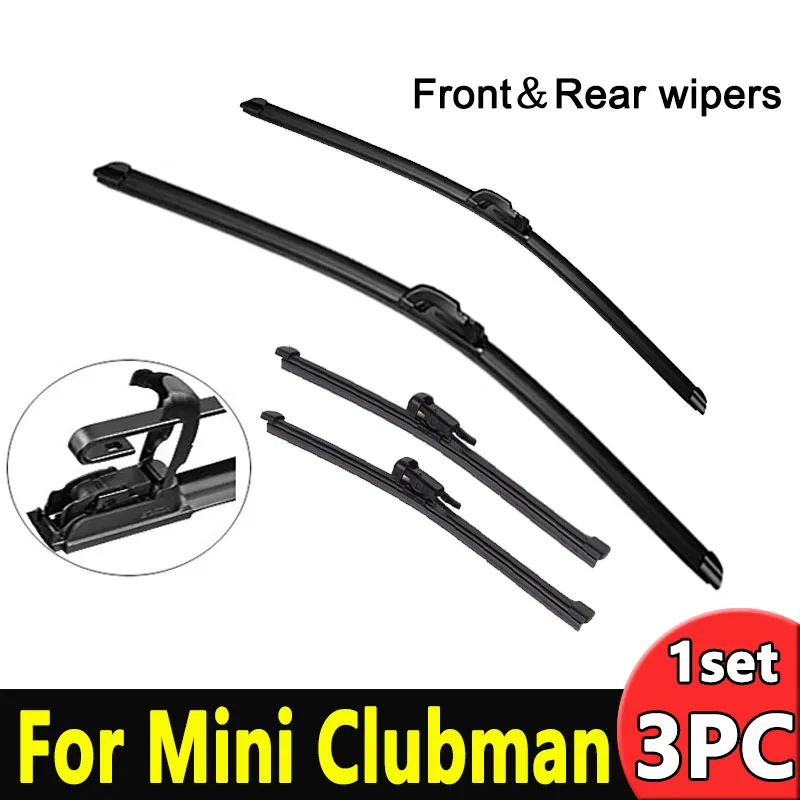 

Wiper Front & Rear Wiper Blades Set Kit For Mini Clubman R55 2007 - 2012 Windshield Windscreen Window Brush 19"18"12"12"