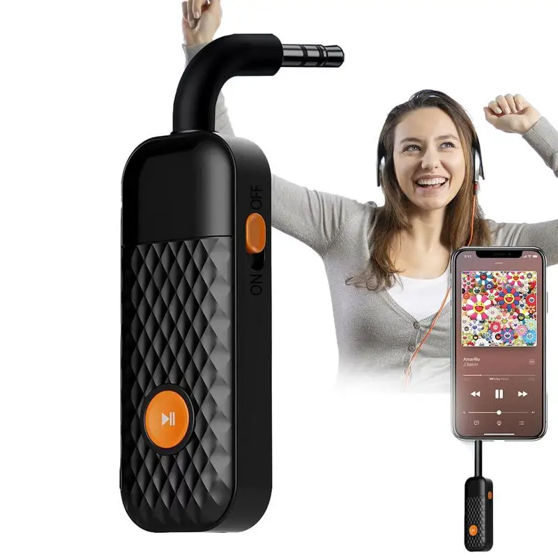 

Car Blue Tooth 5.2 Audio Transmitter Auto 2 In 1 Wireless Vehicle Stereos Audio Headphone Phone Car Hand Free Call Receiver Item