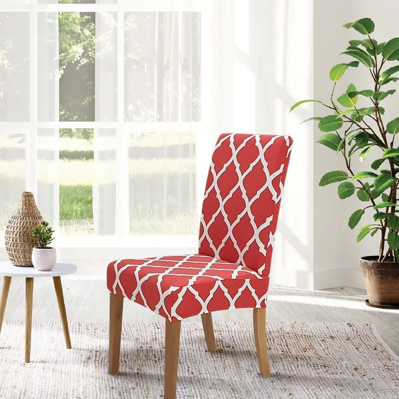 

Чехлы для обеденных стульев Bestchair, набор из 4 эластичных чехлов для обеденных стульев, кухонный чехол для кресла для дома или вечерние