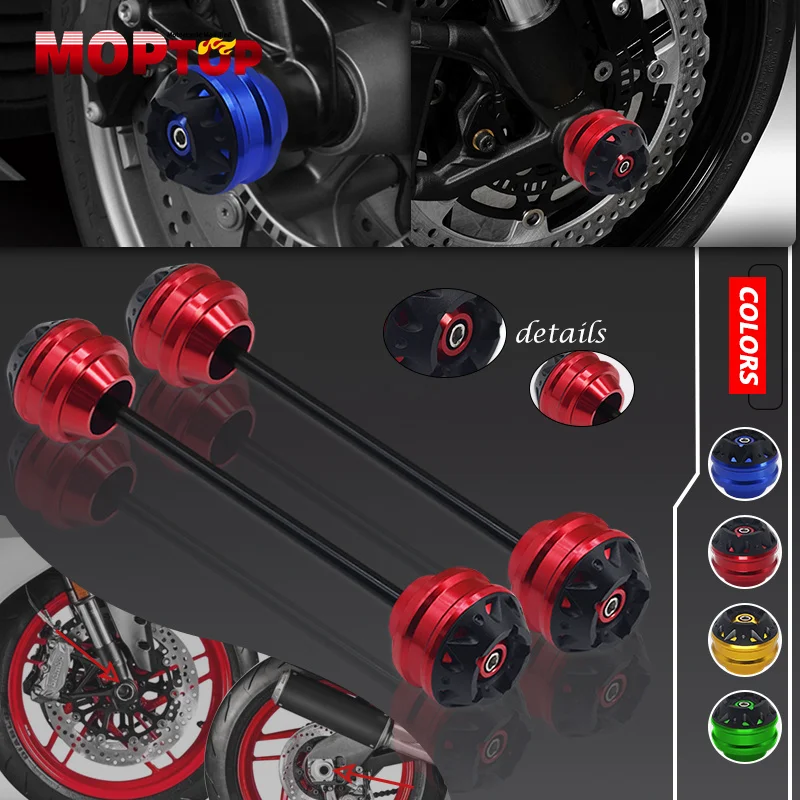 

For Honda X-ADV XADV750 XADV 750 2017-2023 Motorcycle Front & Rear Axle Fork Crash Sliders Caps Wheel Protector Pad Accessories