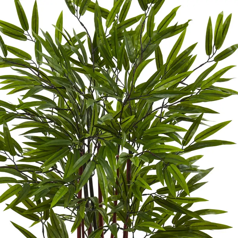 

6 Feet Stunningly Beautiful 6 Feet Green Bamboo Artificial Tree in an Attractive Planter - Perfect for Any Home Decor.
