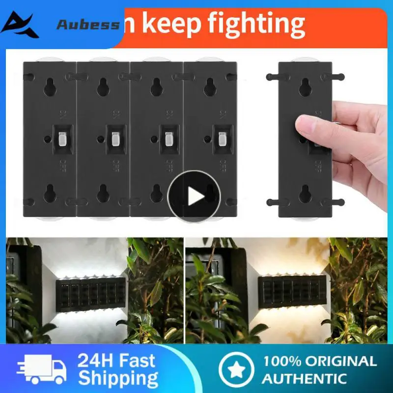 

5/8/10PCS Pvc Street Landscape Lighting Lamp Aluminum Casting Intelligent Light Control Courtyard Wall Lamps