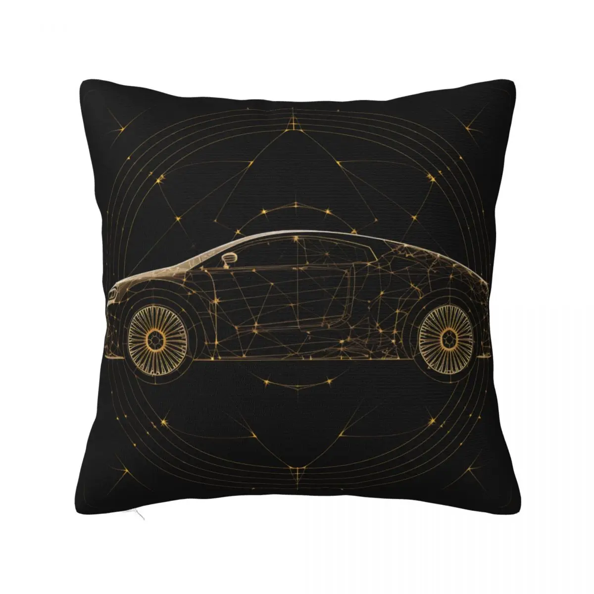 

Super Sports Car Pillow Case Minimalist Art Astro Geometry Soft Polyester Pillowcase Car Zipper Spring Cover