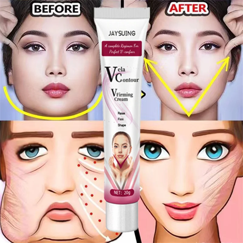 

V-Shape Face Slimming Cream Removal Masseter Muscle Double Chin Cheek Firming Lift Up V Fat Burning Anti-aging Shaping Skin Care