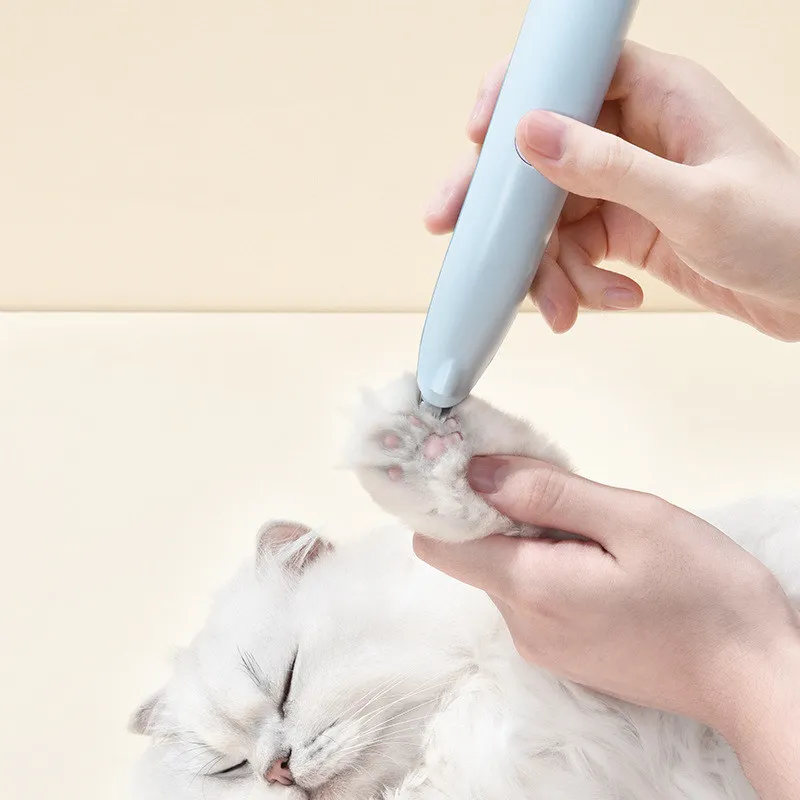 

Cat Hair Clipper Cats Paw Cleaner Cat Trimmer Electric Shaver Cats USB Charging Foot Hair Electric Clipper Trimming Pet Grooming