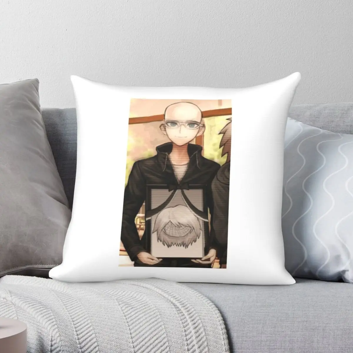 

Чехол для подушки Bald Byakuya Togami, полиэстеровый льняной бархатный чехол с узором на молнии, декоративная подушка, чехол для домашней подушки, че...