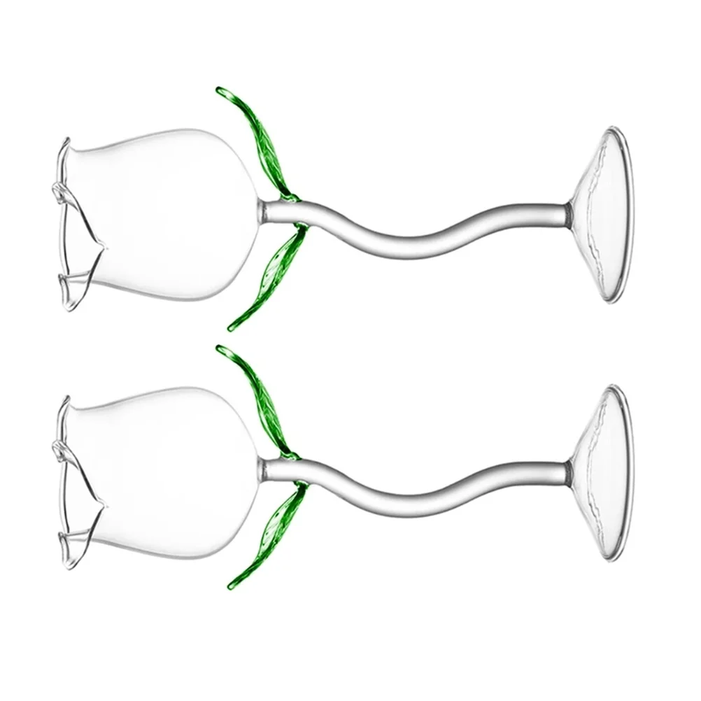 

Glasses Glasscocktail Rose Goblet Flower Cup Champagne Tall Martini Set Drinking Cups Red Bar Noveltycreative Party