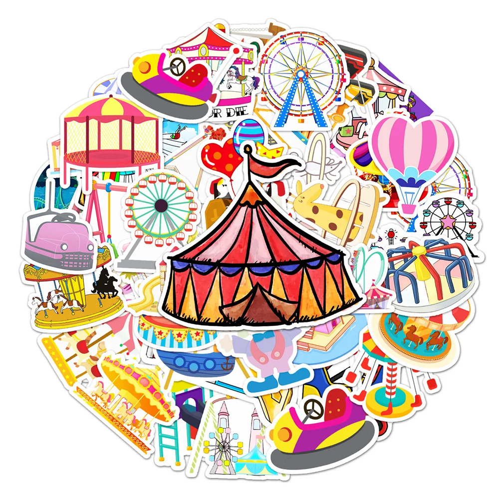 

10/30/50PCS Playground Cartoon Cute Graffiti Waterproof Sticker Personality Creative Trend Decal RefrigeratorSkateboardWholesale