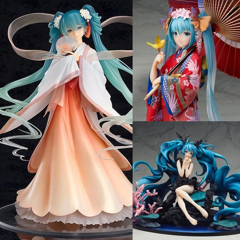 Кимоно Hatsune Miku ручной работы кимоно Мику снег вишневый цвет Бабочка принцесса