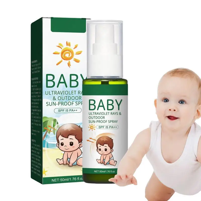 

Детский солнцезащитный крем для малышей, Солнцезащитный спрей с широким спектром, водостойкий, Spf15, Солнцезащитный спрей для чувствительной кожи