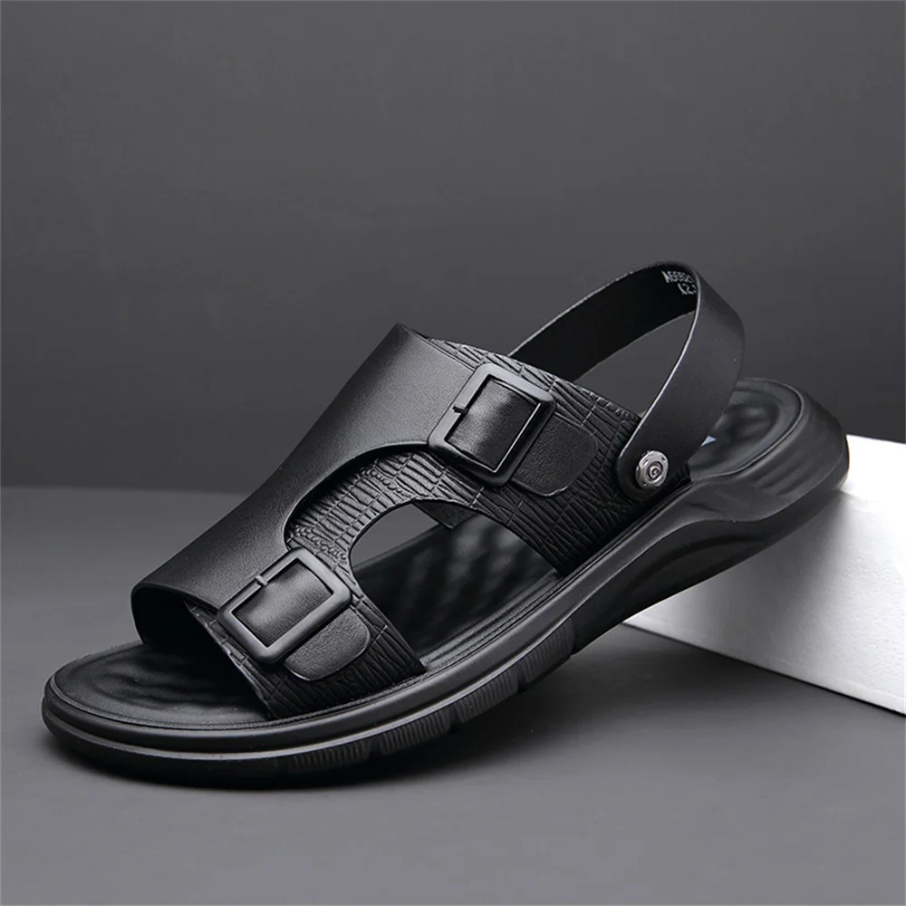 2022 Genuine Leather Men Shoes Summer New Large Size Men's Sandals Men Sandals Fashion Sandals Slippers Male Beach Sneakers