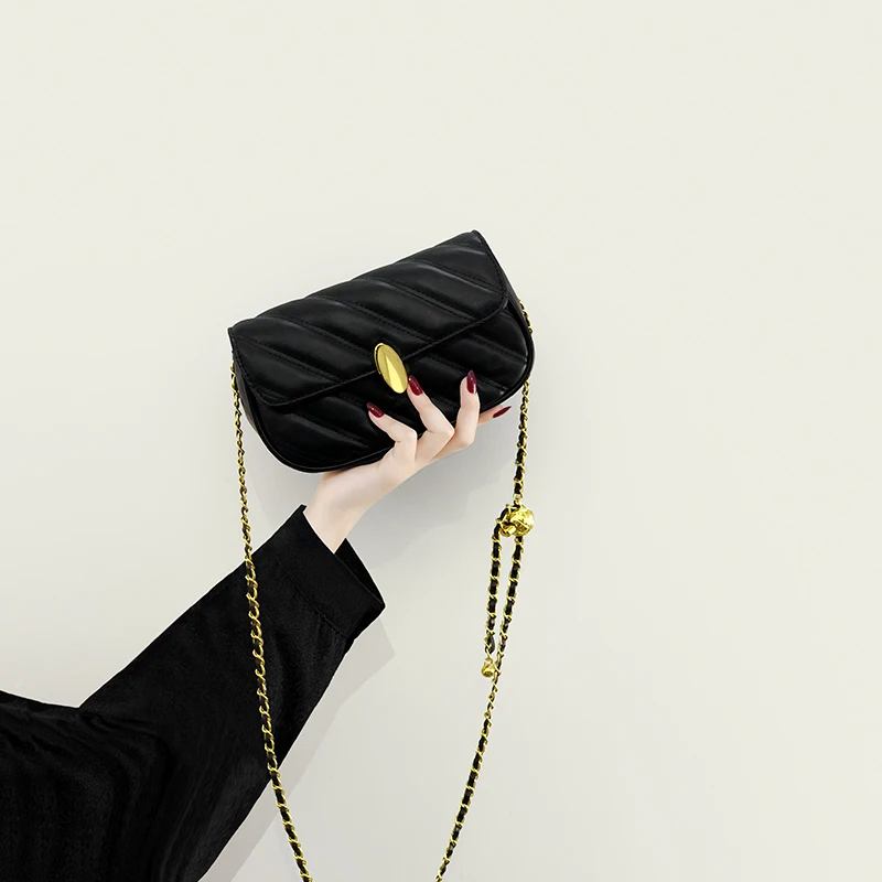 

New Advanced Texture Niche Chain Messenger Bag Fashion Small Square Bag