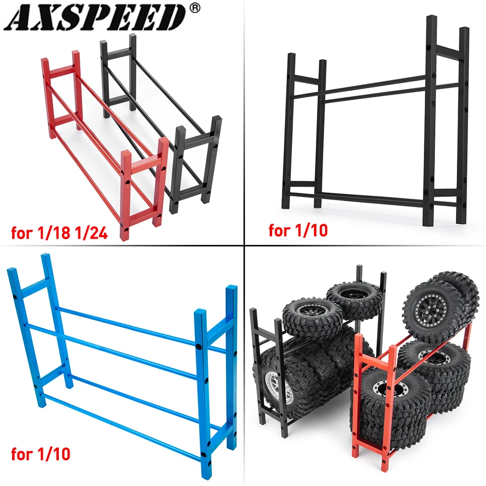 Ступицы колеса AXSPEED 1,0 1,9 2,2 дюйма, полка для хранения шин для радиоуправляемого гусеничного автомобиля 1/10 1/18 1/24 Axial SCX10 SCX24 TRX4M TRX4 TRX6 D90