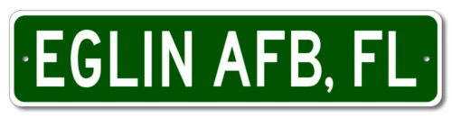 Эллин Афб Флорида Металлический Настенный Декор Городской Ограничитель Знак -