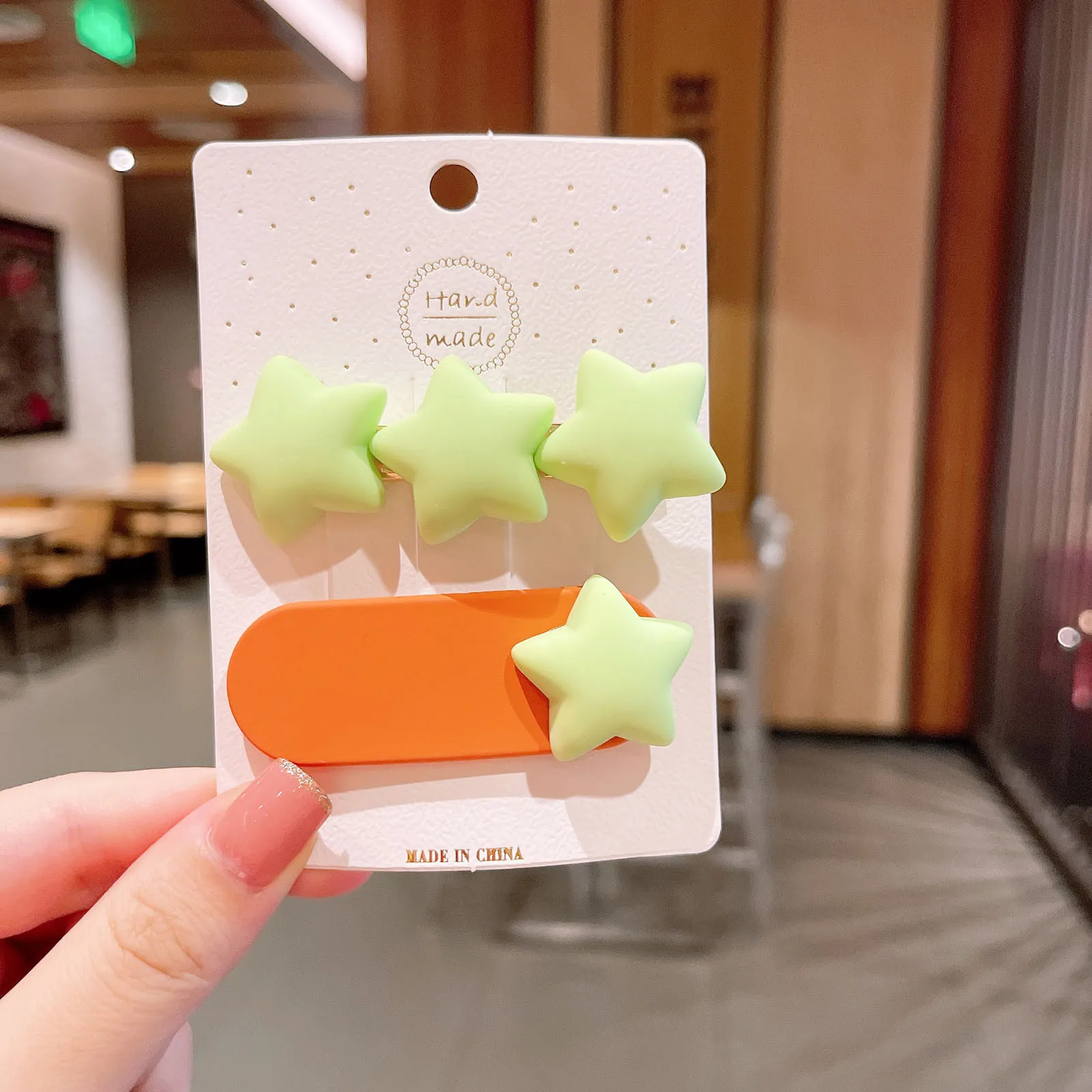 

Hairpin And Fashion Hair Accessories StarShaped Children Colorful Heart Clip Women's Hoodies & Cotton Full Zip Sweatshirt
