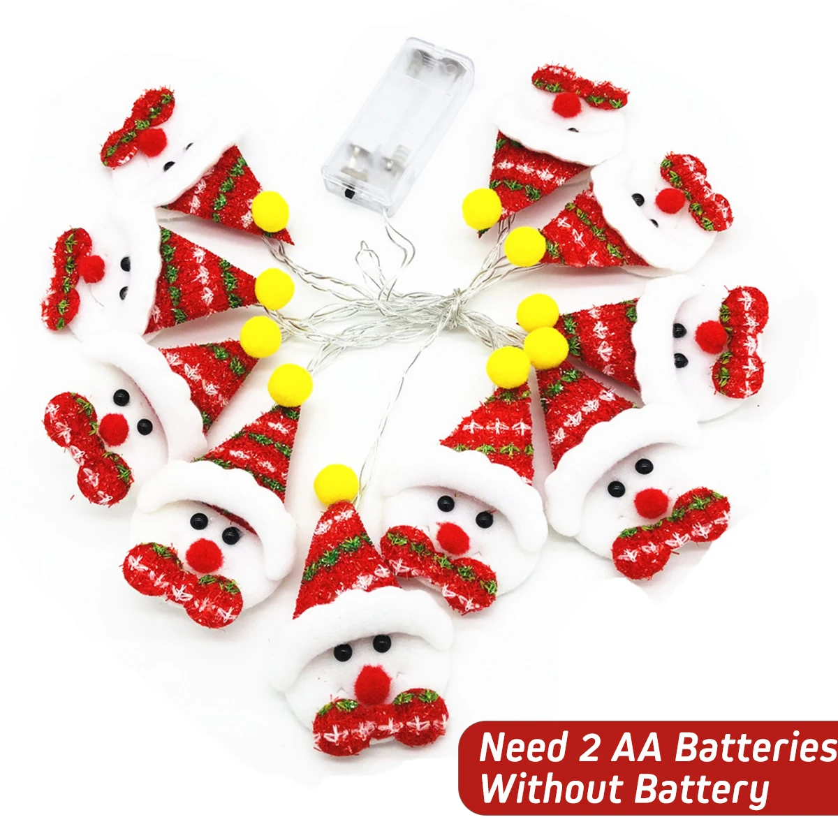 Искусственная Рождественская гирлянда со снеговиком украшения для