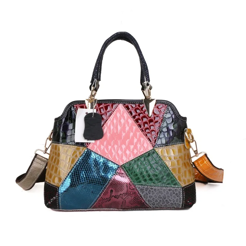 Brand luxury Designer fashion bag women bag genuine leather with high quality Snake leather shoulder bag  satchels  hand bags