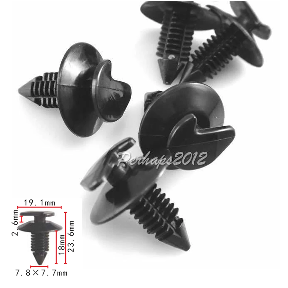 100x зажимы отделки дверной панели нейлоновый фиксатор A11349 для GM 796255 AMC 4005099 Chrysler 6033862 для Wrangle