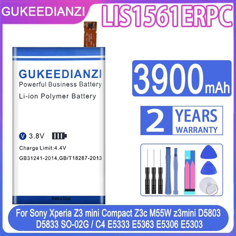 Аккумулятор LIS1561ERPC на 3900 мА · ч для Sony Xperia Z3 Compact Z3c Mini D5803 D5833 C4 E5303 E5333 E5363 E5306
