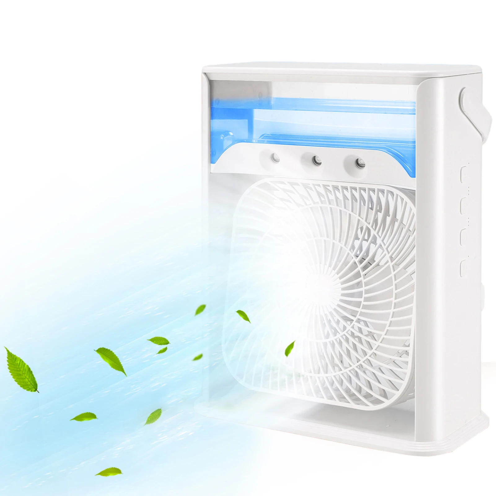

Personal Air Desktop Cooling Fan 3 Fan Speeds LED Display Evaporative Air USB Power Humidifier Air Purifier For Room Office Dorm