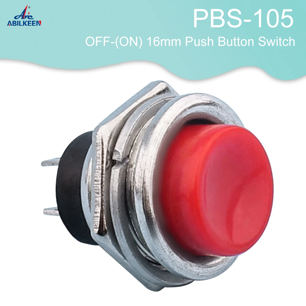 Фонарь мгновенного выключения-(ВКЛ) 16-миллиметровый кнопочный переключатель |