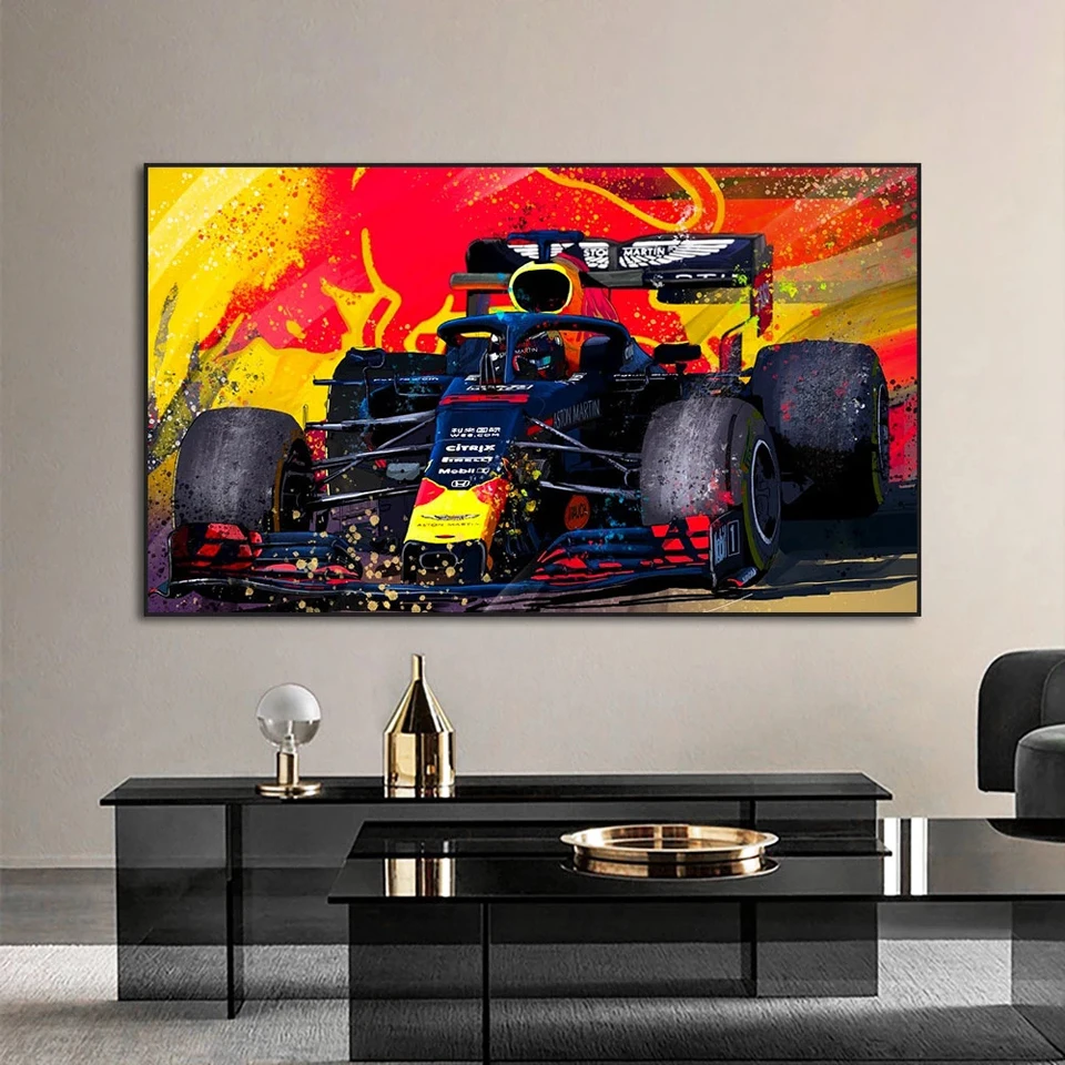 

Абстрактные постеры F1 гоночный автомобиль алмазная живопись вышивка крестиком Стразы Вышивка Алмазная мозаика домашний декор