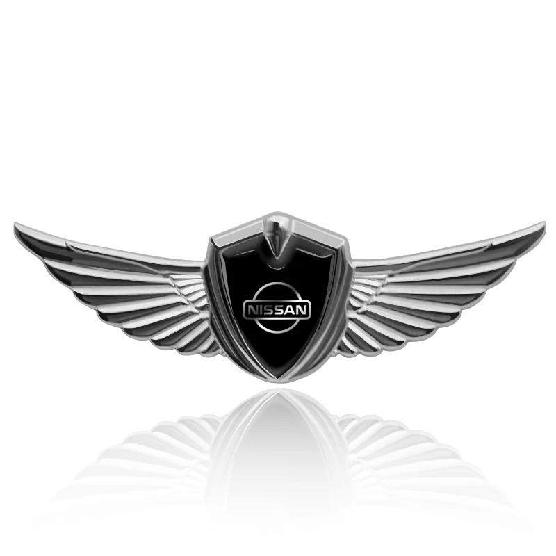 Для Nissan Qashqai X J10 J11 Trail Tiida Teana Skyline Juke X-trail Almera новый автомобильный значок с металлическими крыльями, декоративная наклейка для кузова