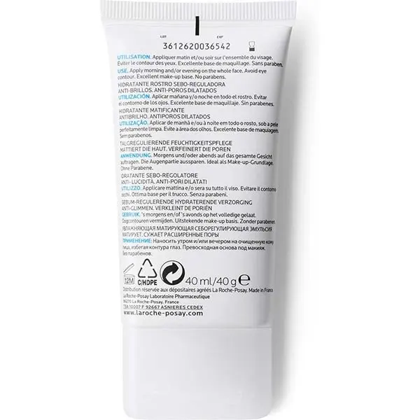 Эмульсия увлажняющая матирующая себорегулирующая Ля рош позе/La Roche Posay Effaclar Mat 40