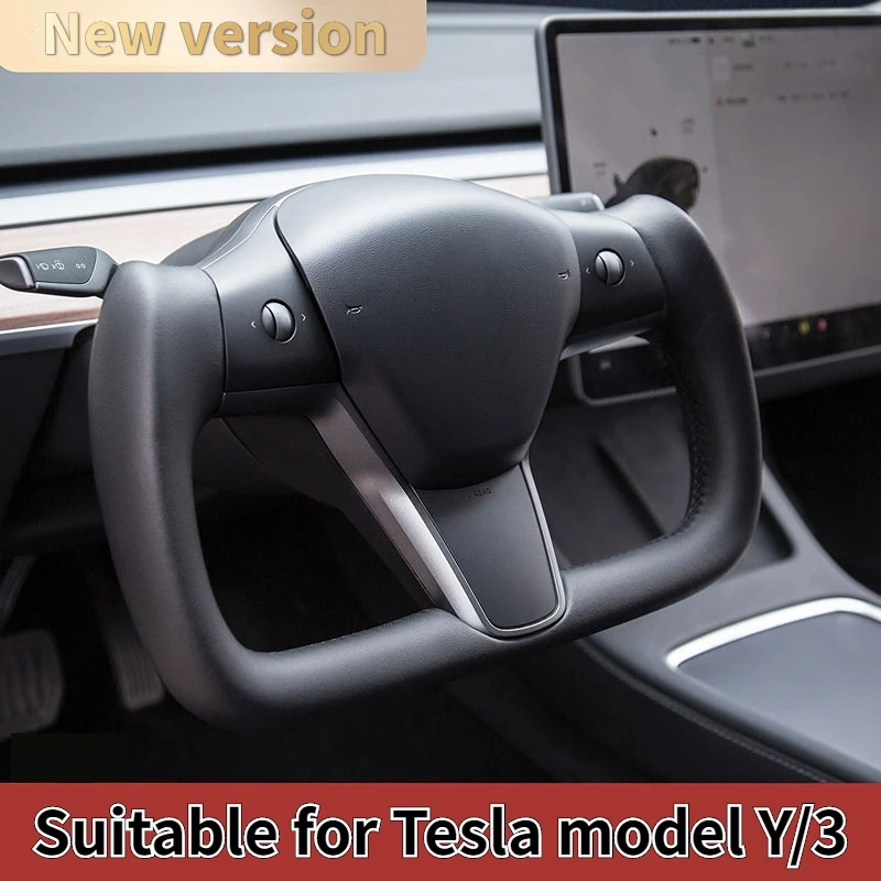 

Подходит для рулевого колеса Tesla Model Y Model 3 Yoke, Модифицированная кожа в сборе, Электрический нагрев 2017-2022, модифицированные аксессуары