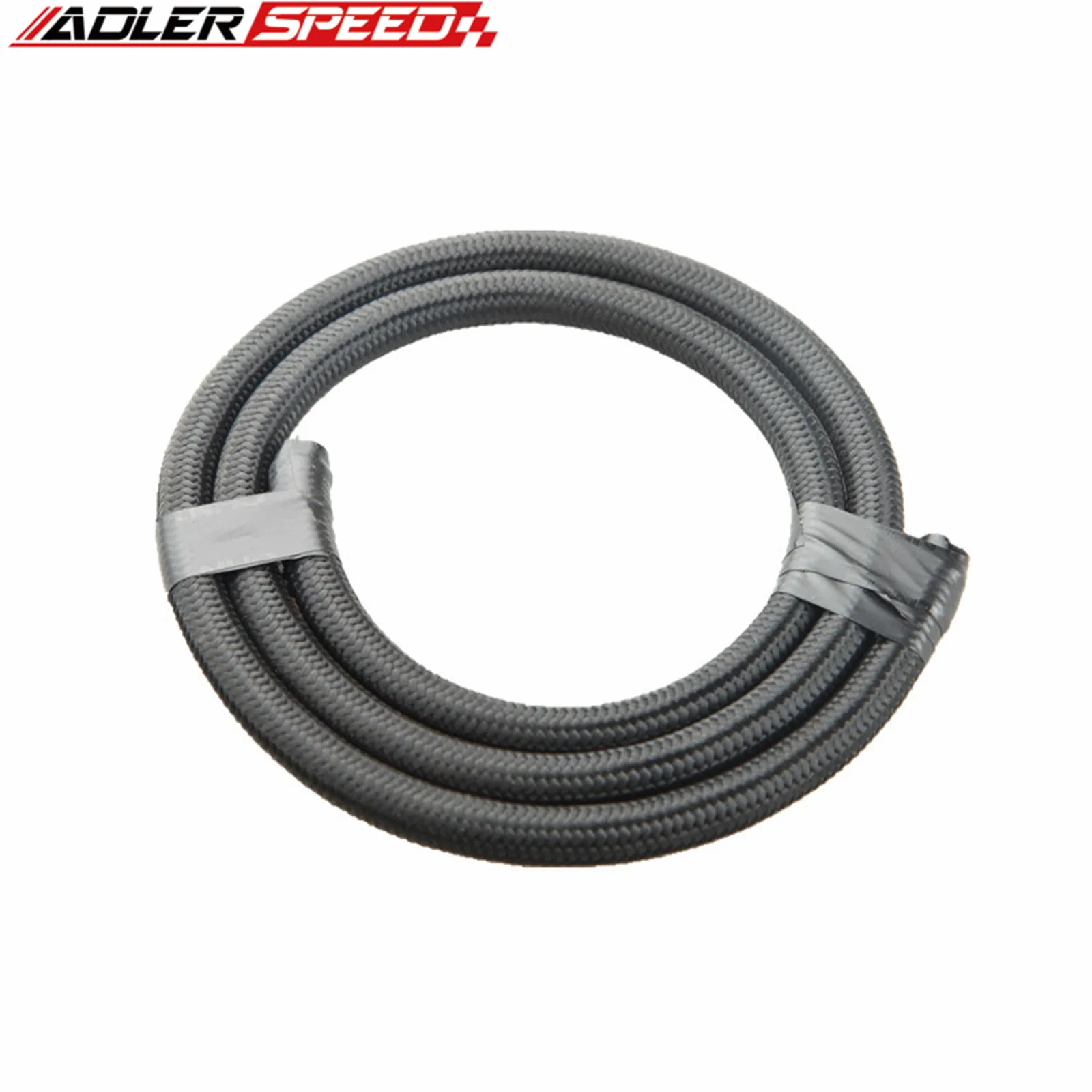 

10FT 3M AN4 AN6 AN8 AN10 AN12 Oil Fuel Hose Oil Gas Cooler Hose Line Pipe Tube Nylon Stainless Steel Braided Inside CPE Rubber