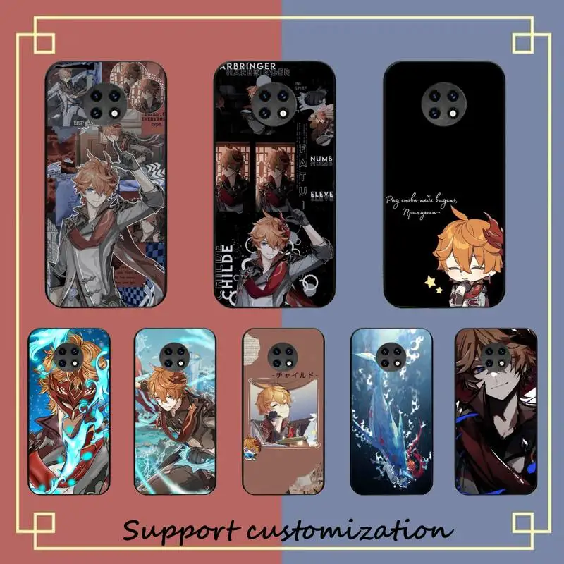

FHNBLJ Genshin Impact Tartaglia Phone Case for Samsung S20 lite S21 S10 S9 plus for Redmi Note8 9pro for Huawei Y6 cover