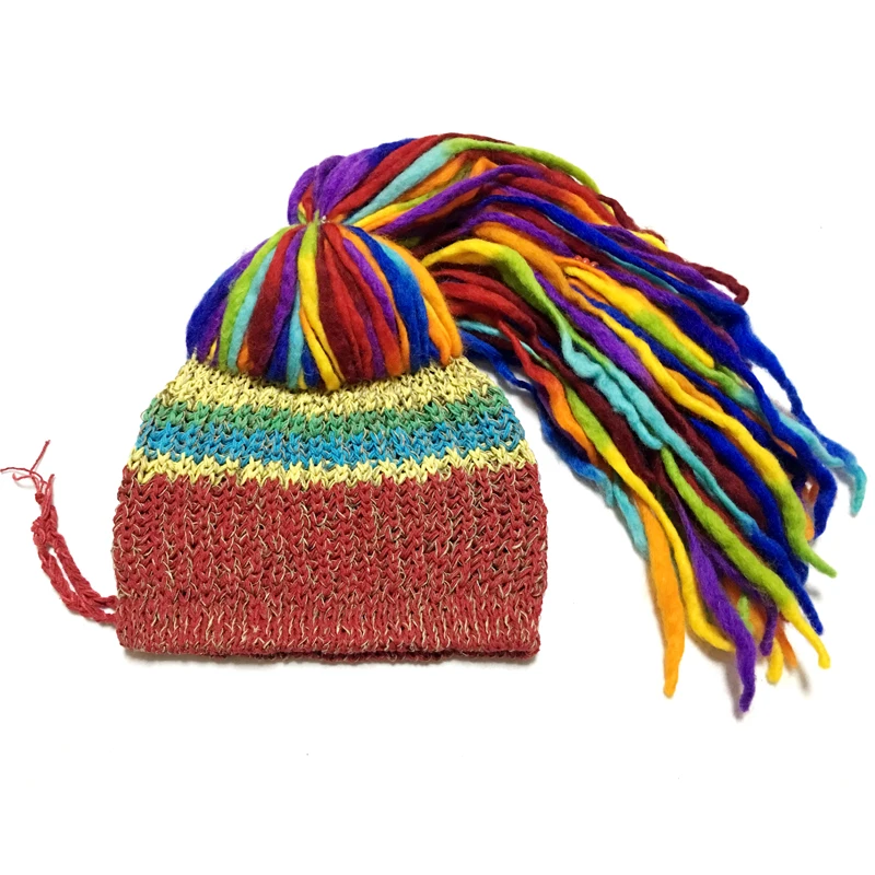 TIYIHAILEY шерстяные зимние теплые шапки ручной работы женские красочные черепа с