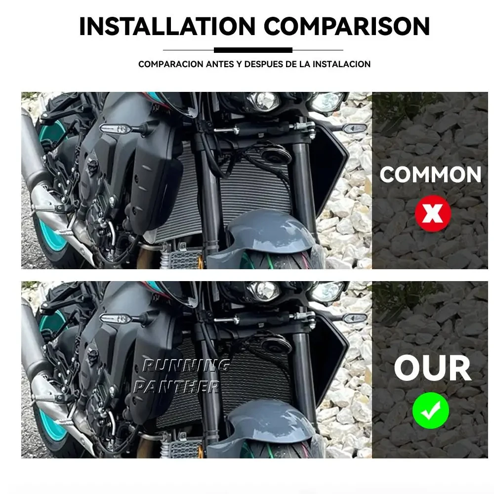 Аксессуары для мотоциклов YAMAHA MT-10 MT10 MT 10 SP 2022 2023 Черный Масляный радиатор из