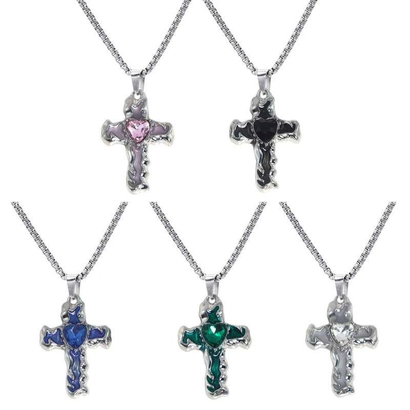 

Женское Ожерелье с цирконом, эксклюзивная цепочка для свитера в стиле хип-хоп, не выцветает