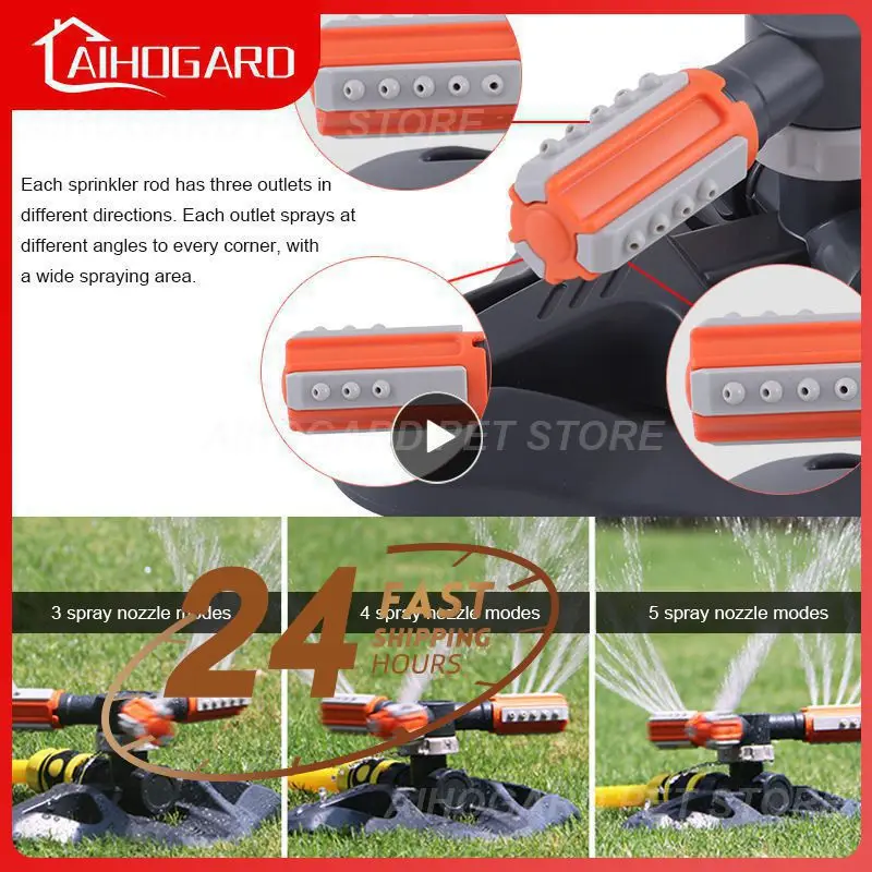 

Garden Sprinkler Durable Wide Spraying Area Grass Watering Creative 360 Degree Rotation Agriculture Watering Sprinklers