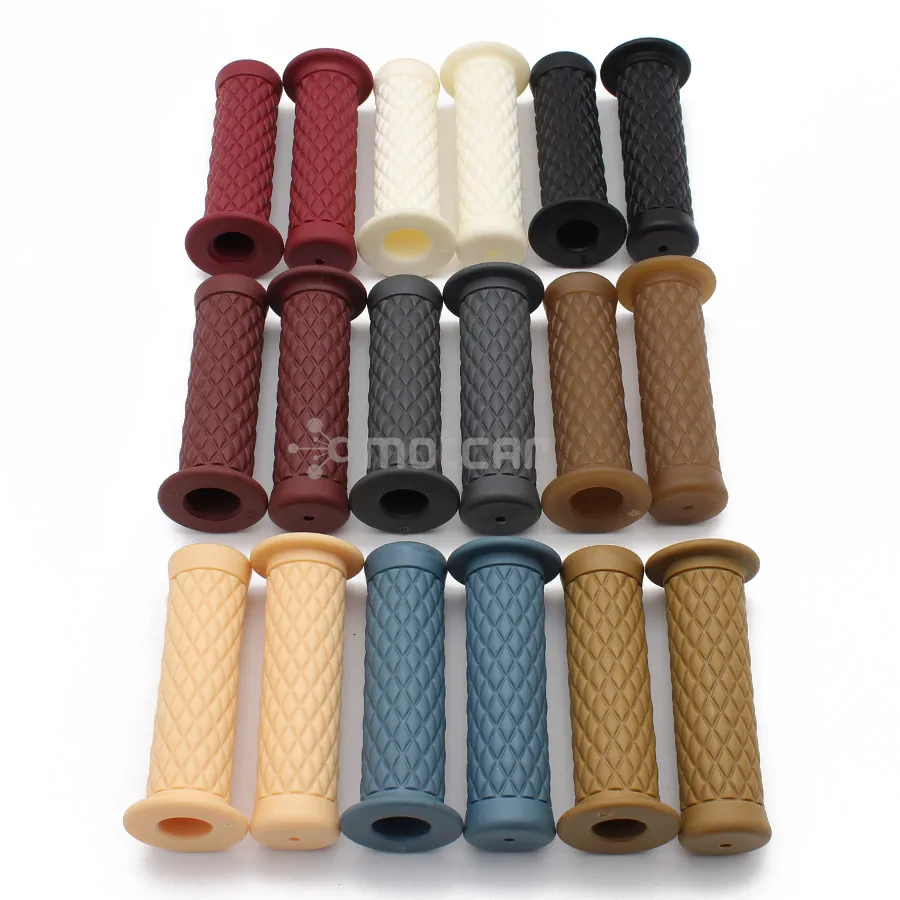 

Universal Cafe Racer Motorcycle 22/24mm Retro Vintage Non-Slip Handlebar Grips For Honda Suzuki Kawasaki Triumph Royal Bobber