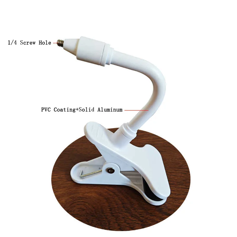 Монтажный кронштейн для камеры наблюдения со шлангом установки в кроватку зажим
