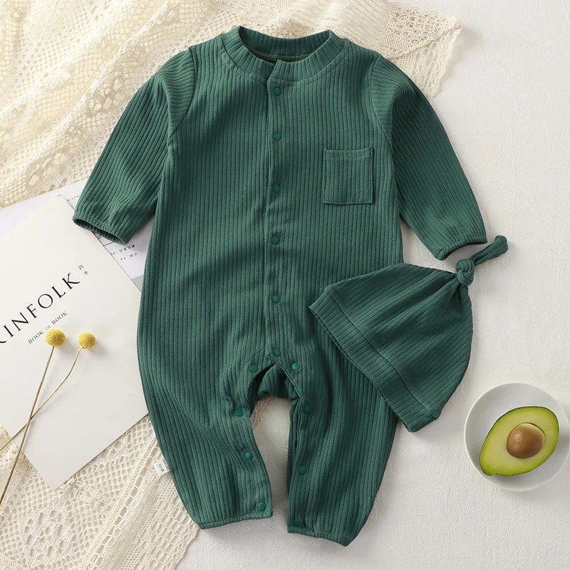 

Newborn Baby Rompers 100% Cotton Rib Pyjamas Set Girls Growing Onepiece Boys Sleepsuit Jumpsuit Jumper Outfit Grow Roupa de Bebe