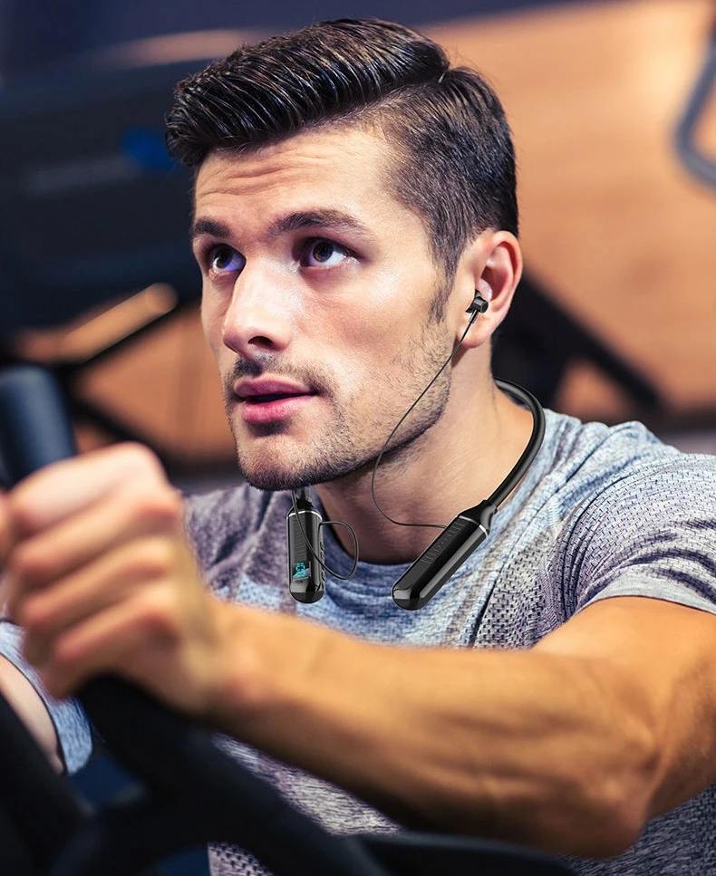 Беспроводные наушники с микрофоном шейным ободом