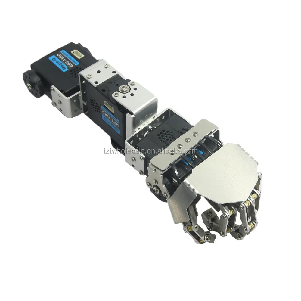 Человеческий робот левая рука правая с пальцами манипулятор и сервопривод для DIY